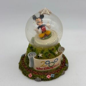 Disney Parks Walt Disney World 2000 Mickey Mouse Mini Snow Globe Missing Water